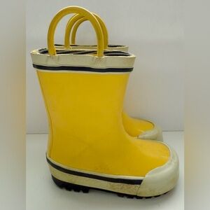 Joe Fresh Yellow Kids Rain Boots - Size 5